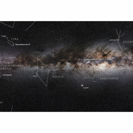 Astronomie-Verlag Плакат Наша Галактика Млечный Путь