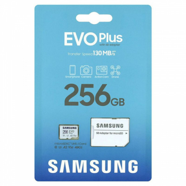 Samsung Evo Plus microSDXC kaart 256GB